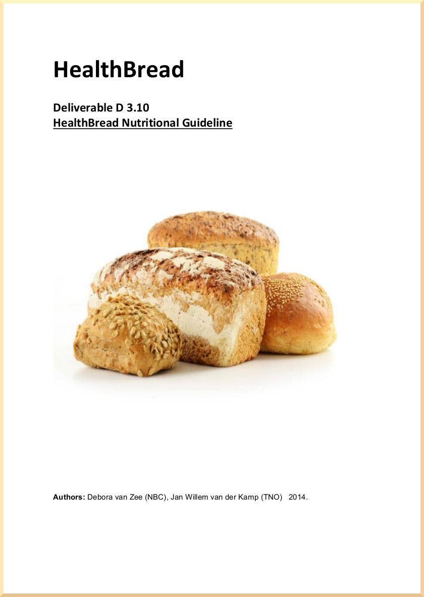 HealthBread Nutrition Guideline website version